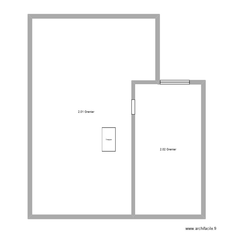 Nassogne 2. Plan de 2 pièces et 113 m2