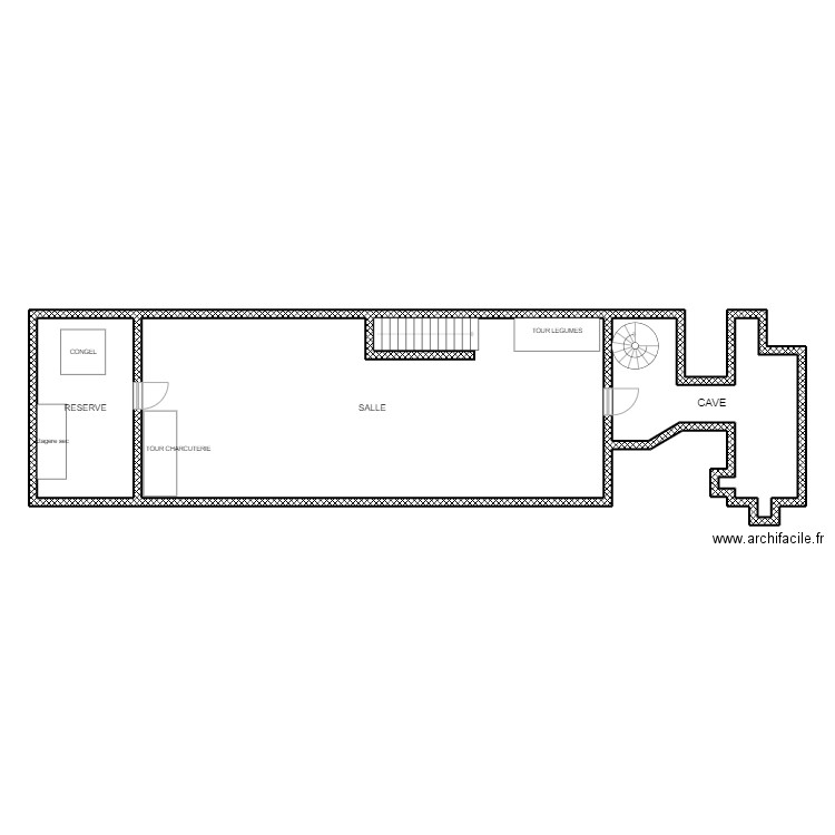 Souris gourmande -1. Plan de 3 pièces et 109 m2