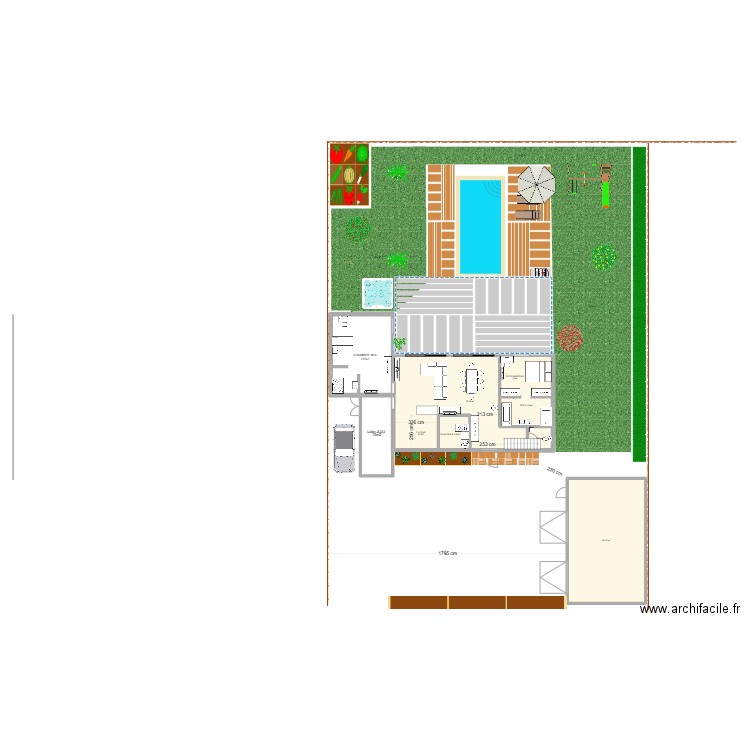 Mison conteneur 2eme propo. Plan de 3 pièces et 136 m2