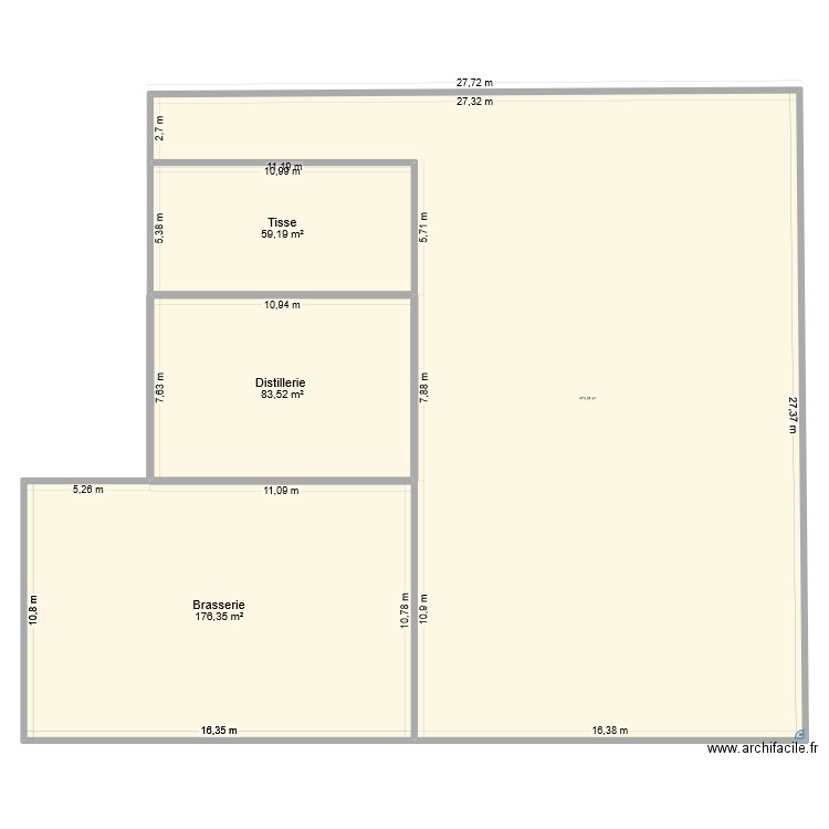 La pomme. Plan de 4 pièces et 793 m2