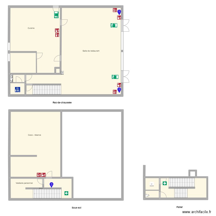 Restaurant Le Bouchon. Plan de 9 pièces et 452 m2