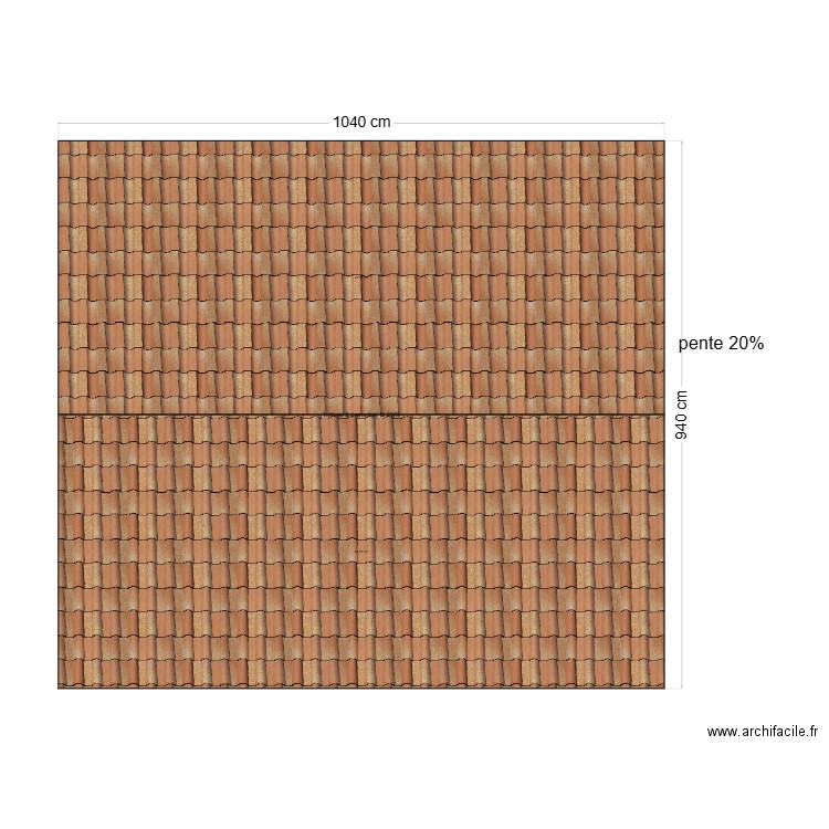 toit bat B. Plan de 0 pièce et 0 m2