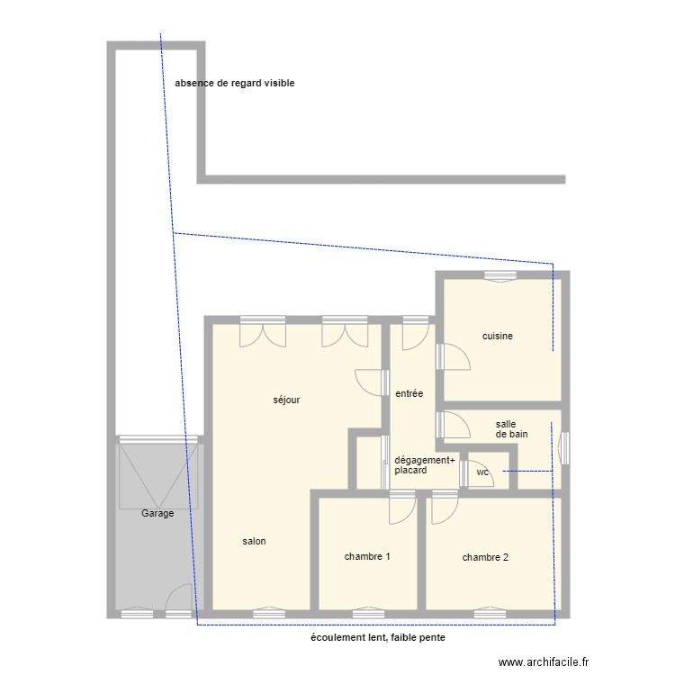 467ass. Plan de 9 pièces et 104 m2