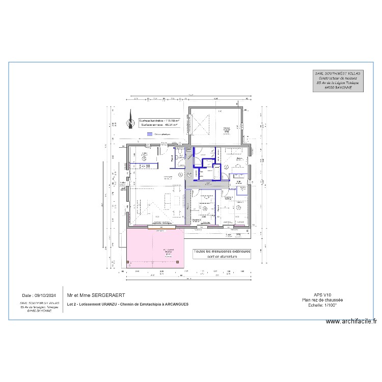 salle de bain avec Baignoire. Plan de 2 pièces et 9 m2