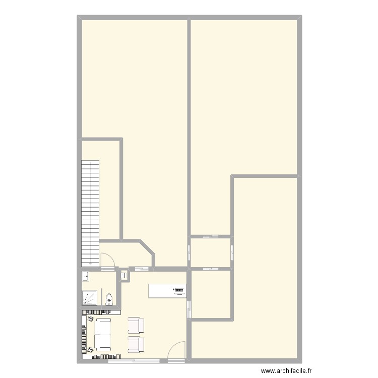 Escape Game. Plan de 9 pièces et 234 m2