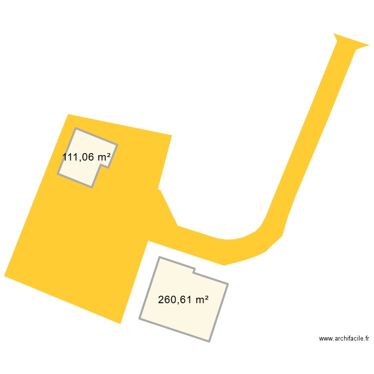 Cadastre bk1180 et +. Plan de 2 pièces et 372 m2