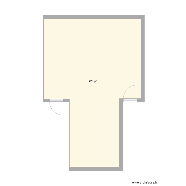 Annexe 1.0. Plan de 1 pièce et 40 m2