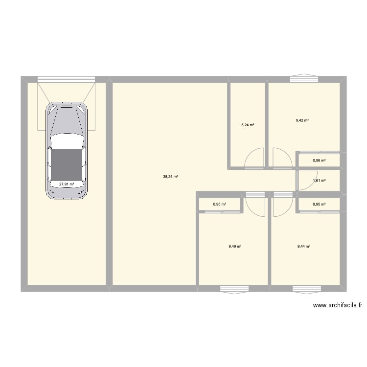 PLAN CONSTRUCTION MAISON LOC. Plan de 10 pièces et 104 m2