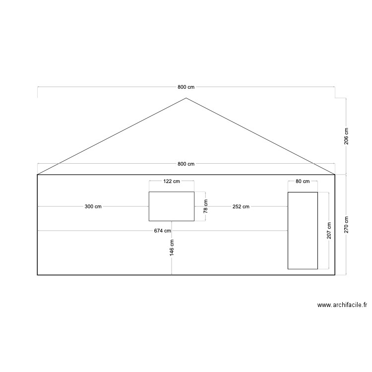 Façade avant travaux. Plan de 0 pièce et 0 m2