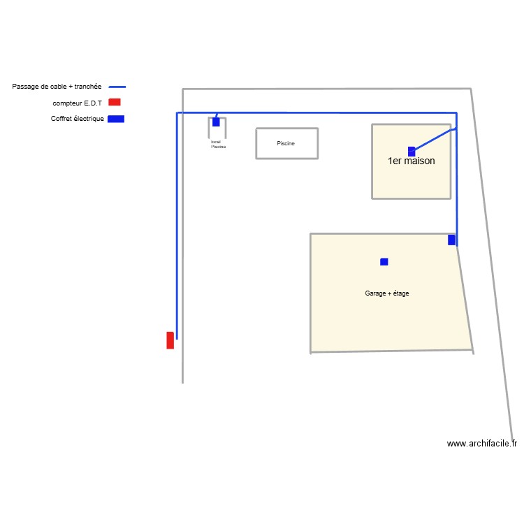 Lotissement SAGE. Plan de 2 pièces et 173 m2