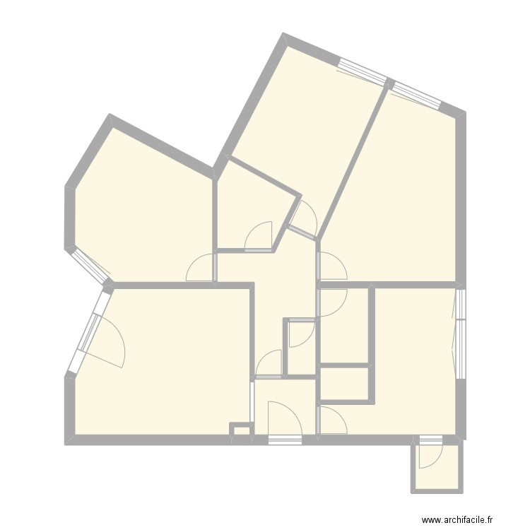 COTEAUX F4 SS C23. Plan de 13 pièces et 76 m2