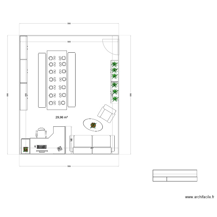 GAIA APOTHECARY LAYOUT PLAN. Plan de 1 pièce et 30 m2