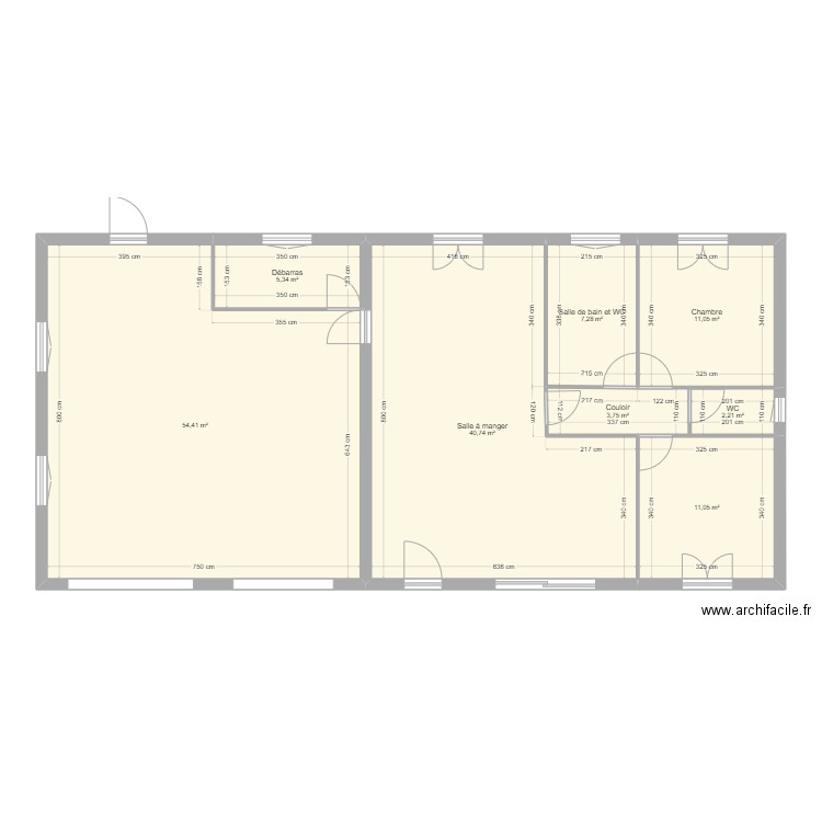 lucas. Plan de 8 pièces et 136 m2