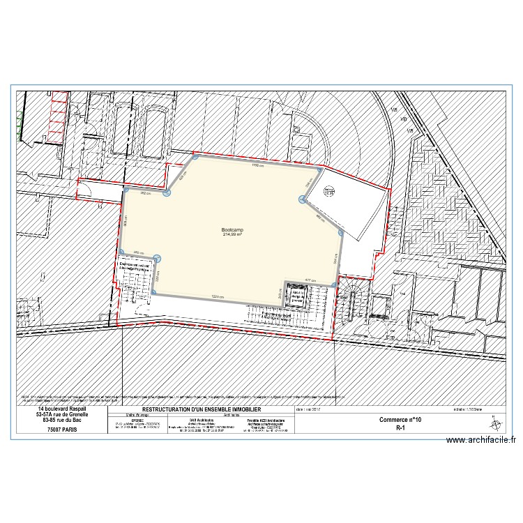 20250125_Episod Beaupassage_ssol. Plan de 1 pièce et 215 m2