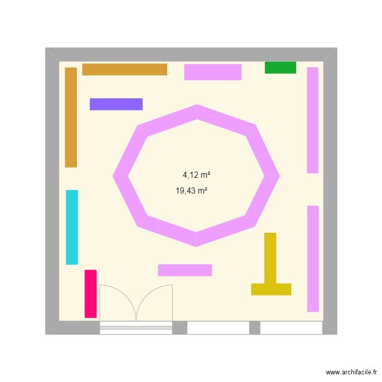 CR. oral plan de masse. Plan de 2 pièces et 30 m2