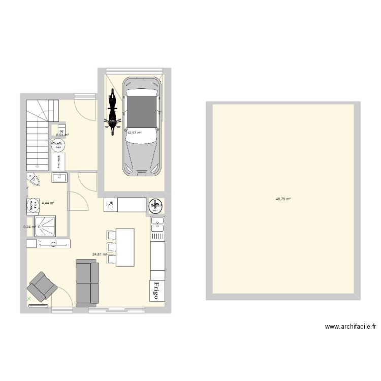 15022025 la tour. Plan de 7 pièces et 101 m2