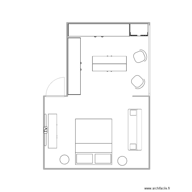 VDA CHAMBRE MASTER 18A. Plan de 0 pièce et 0 m2