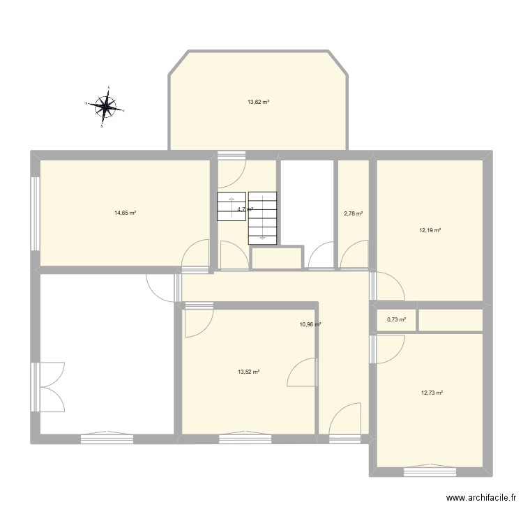 test1. Plan de 9 pièces et 86 m2