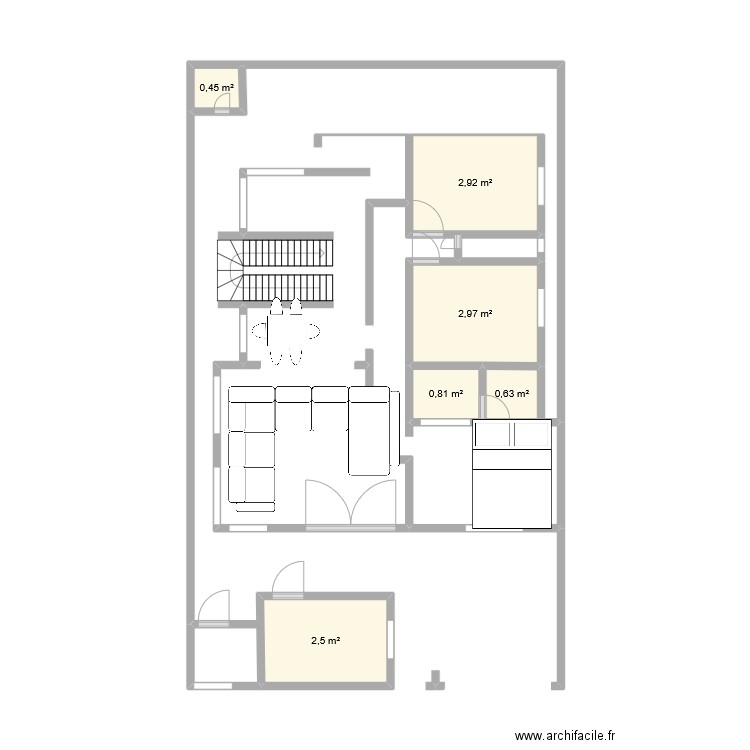 SANOUBOUGOU EXTENSION. Plan de 6 pièces et 10 m2