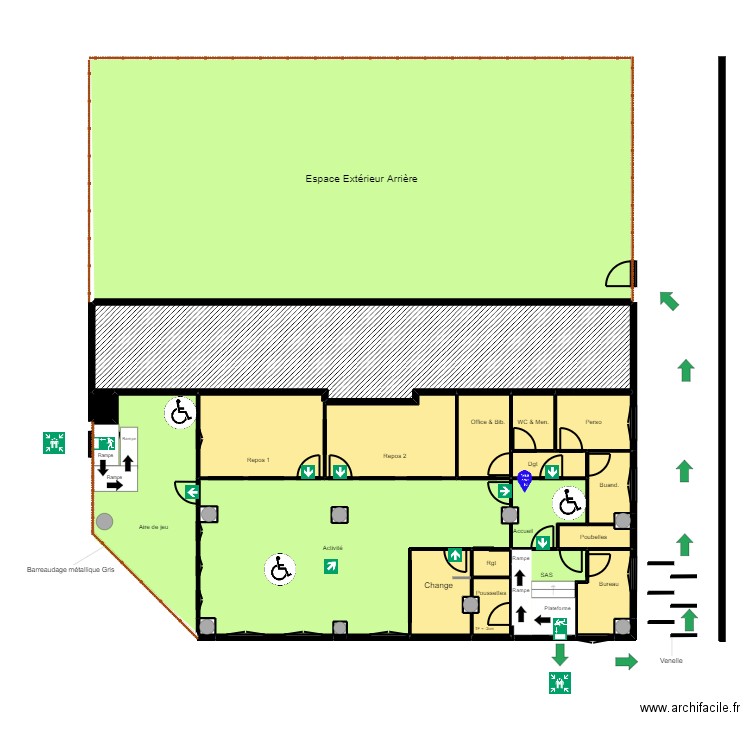 Fontenay Projet JrD ArL Tvx - av CF V Bienvenu 3. Plan de 28 pièces et 389 m2