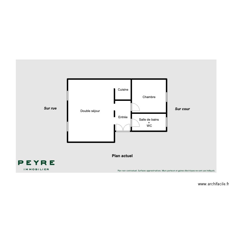 vasiliades. Plan de 3 pièces et 22 m2