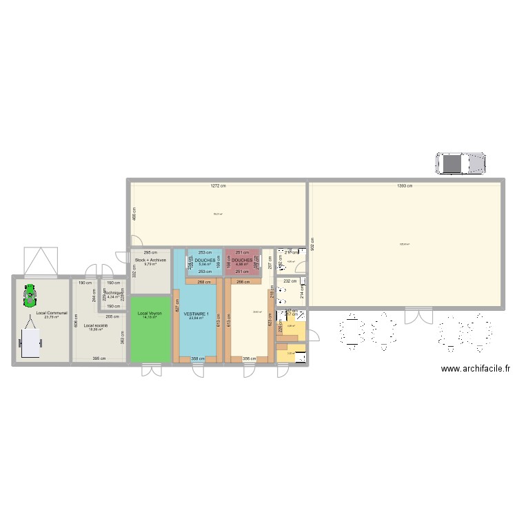 Plan La Chaux +. Plan de 14 pièces et 330 m2