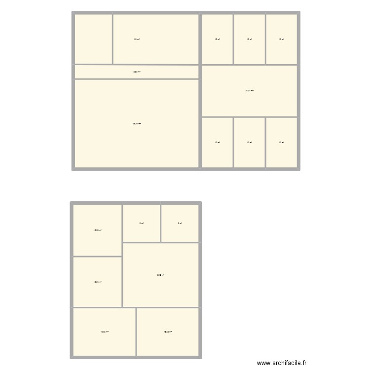 maison. Plan de 17 pièces et 328 m2