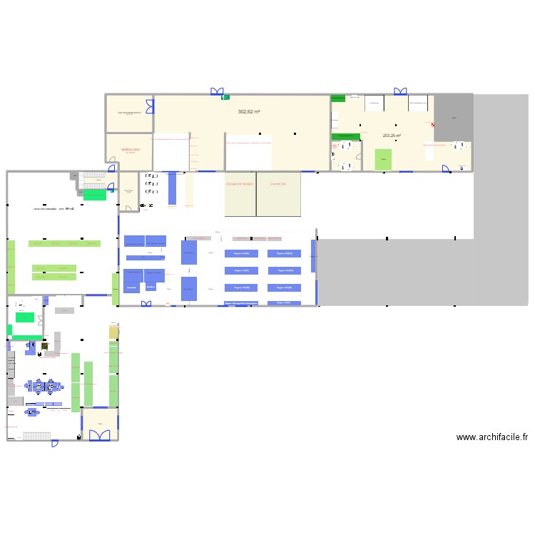 MAG CENTRAL SCENARIO DEFINITIF. Plan de 10 pièces et 680 m2