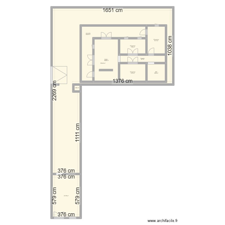 proje md. Plan de 10 pièces et 316 m2