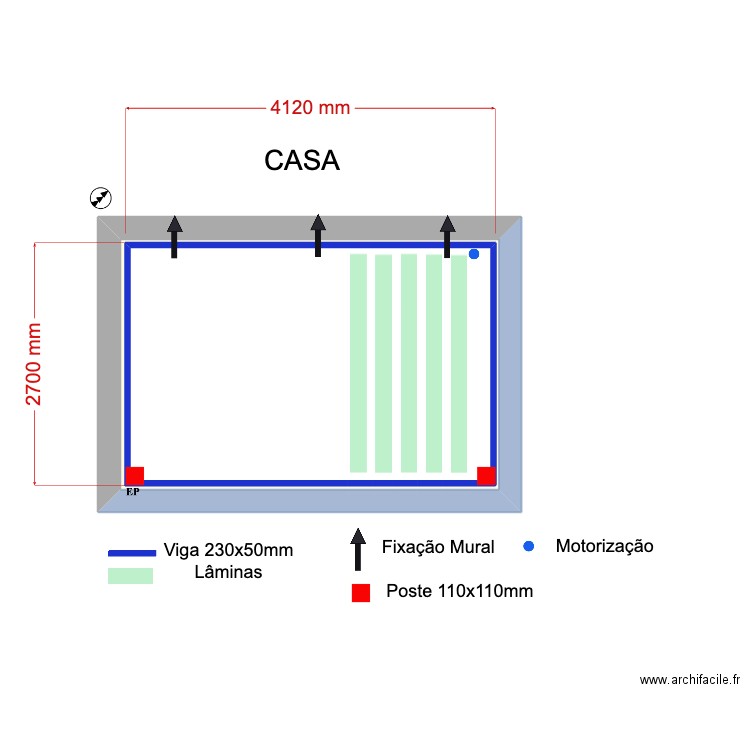 VASCONCELOS V3. Plan de 2 pièces et 22 m2