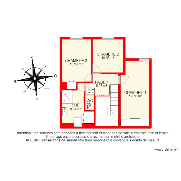 BI 23902 - . Plan de 17 pièces et 160 m2