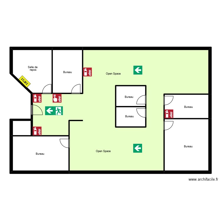 JCS WEB. Plan de 9 pièces et 194 m2