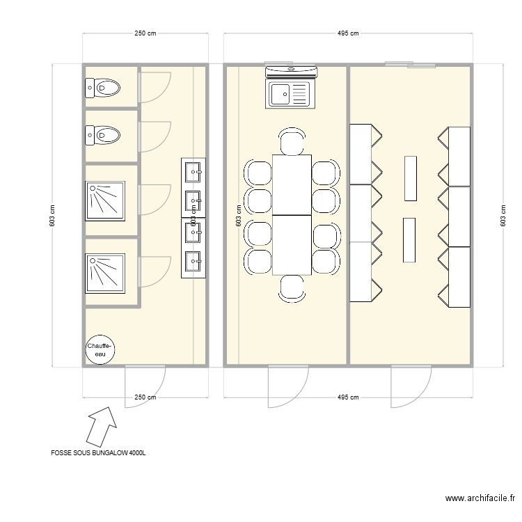 CNR CHANTIER USINE DE ST VALLIER. Plan de 7 pièces et 42 m2