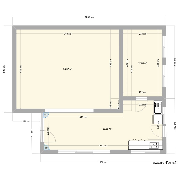 Muguet. Plan de 9 pièces et 181 m2