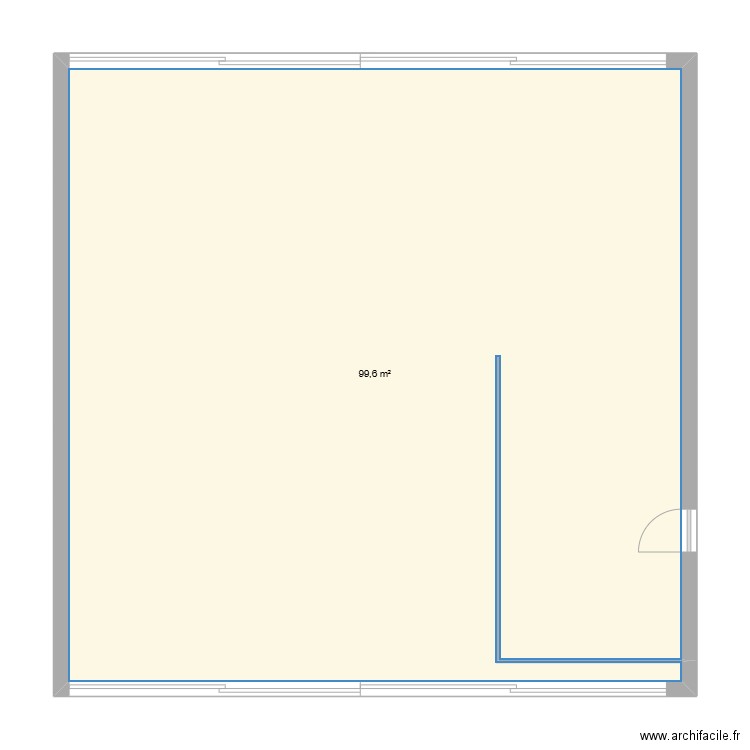 garage tarabeux. Plan de 1 pièce et 100 m2