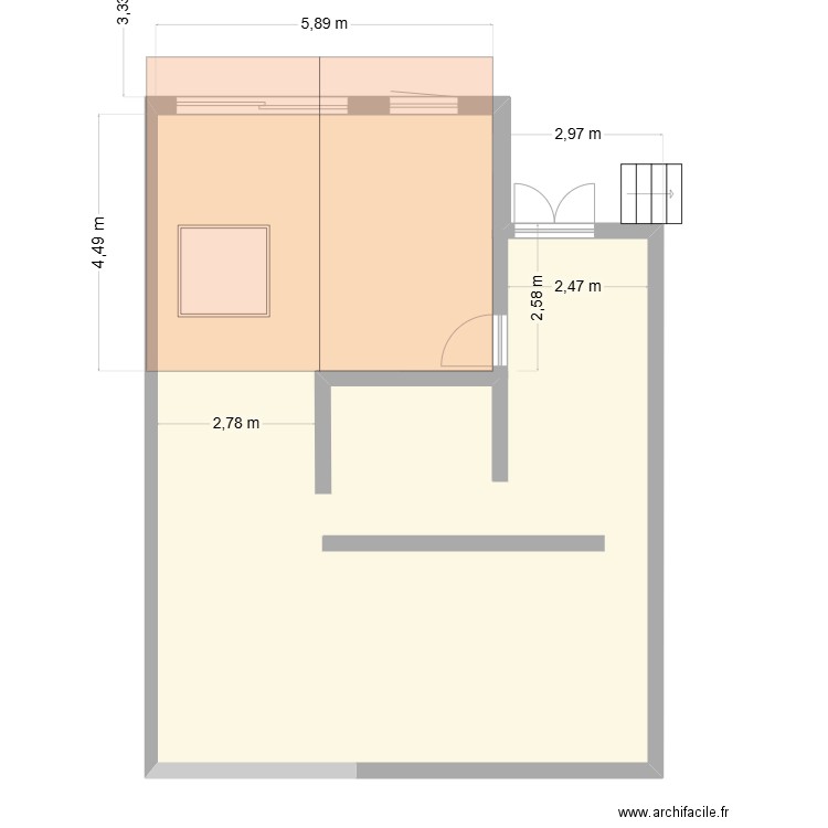 plan mairie. Plan de 1 pièce et 92 m2