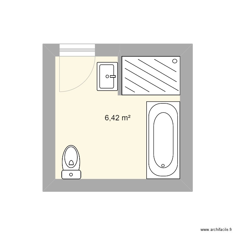 HENDERSON 2. Plan de 1 pièce et 6 m2