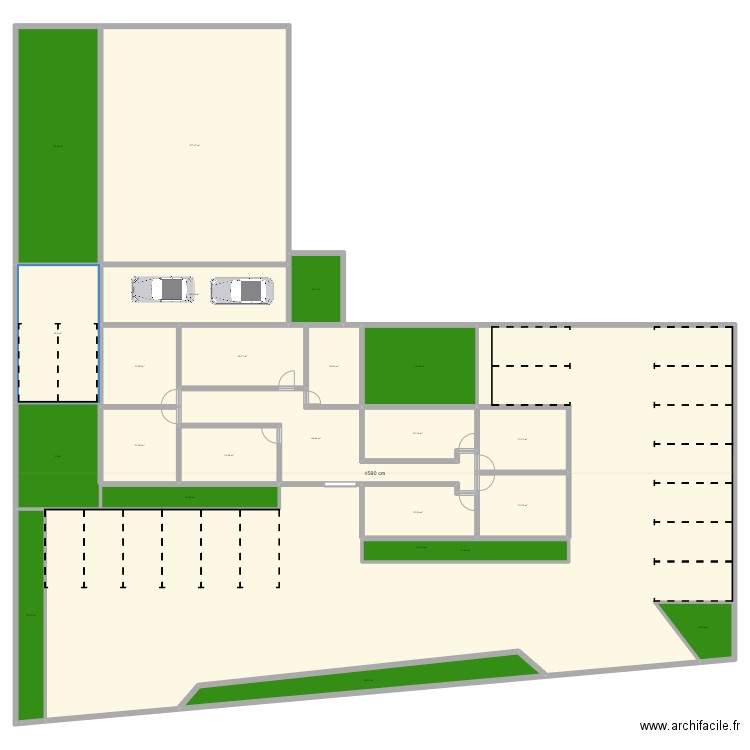 autoloc. Plan de 23 pièces et 1348 m2