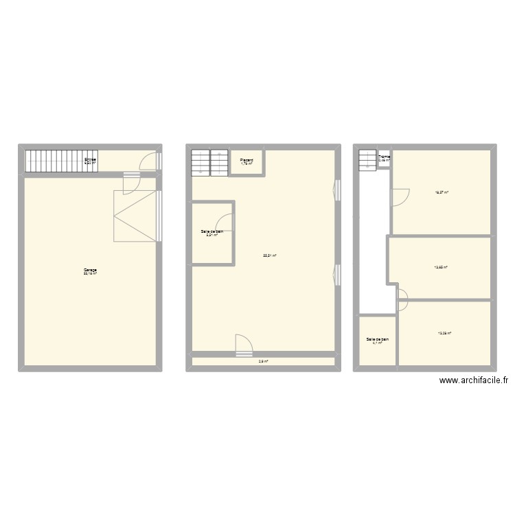 perso lapalme. Plan de 11 pièces et 177 m2