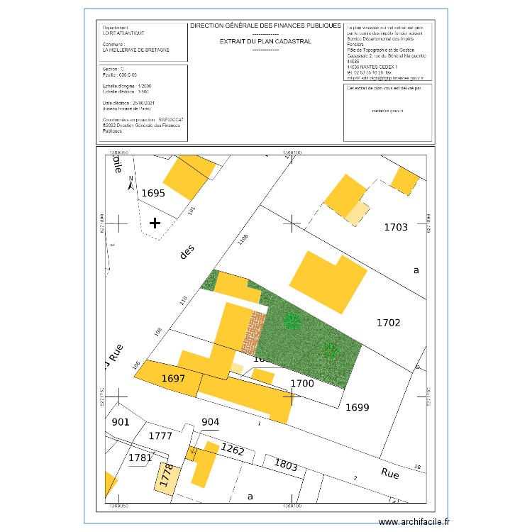 Plan de masse Réno Magy01. Plan de 0 pièce et 0 m2