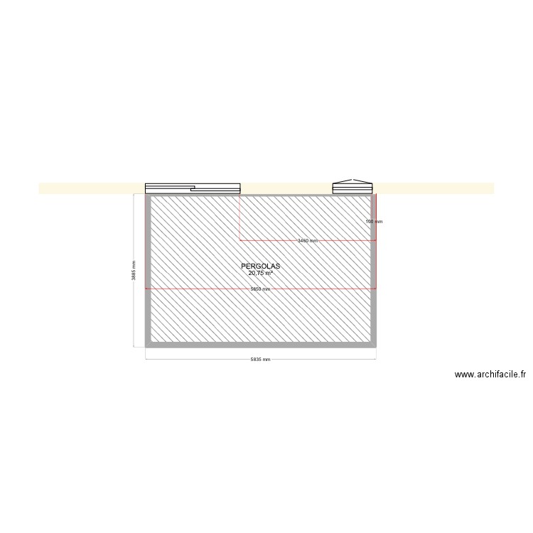 V2 CHABANNE 16. Plan de 1 pièce et 21 m2