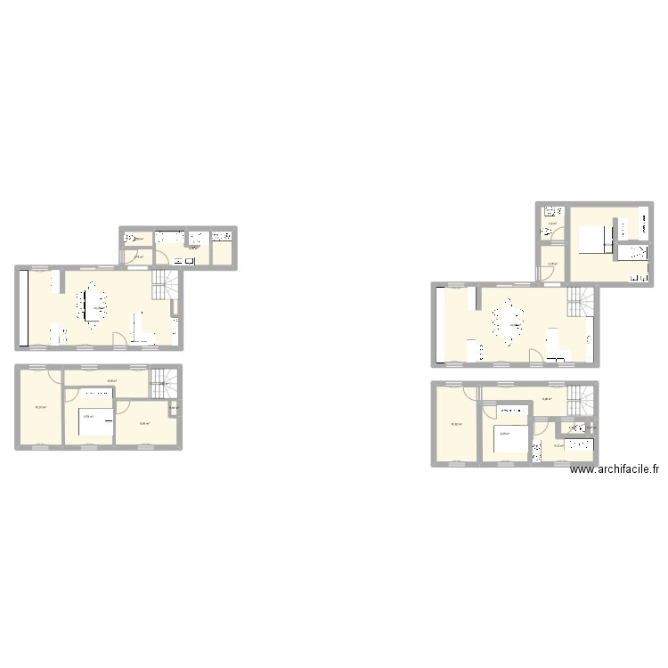 Maison Matlyne. Plan de 20 pièces et 192 m2