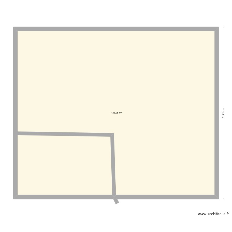 Essai 2. Plan de 1 pièce et 136 m2