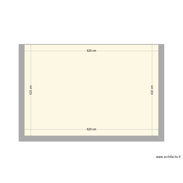 Hourdi Araud. Plan de 1 pièce et 26 m2