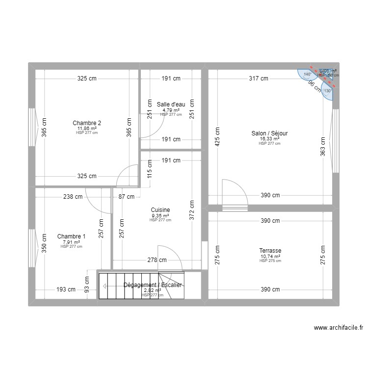 Plan Maison du Mans Actuel. Plan de 15 pièces et 166 m2