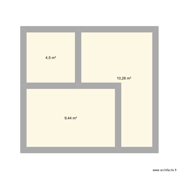 CAVEP. Plan de 3 pièces et 24 m2