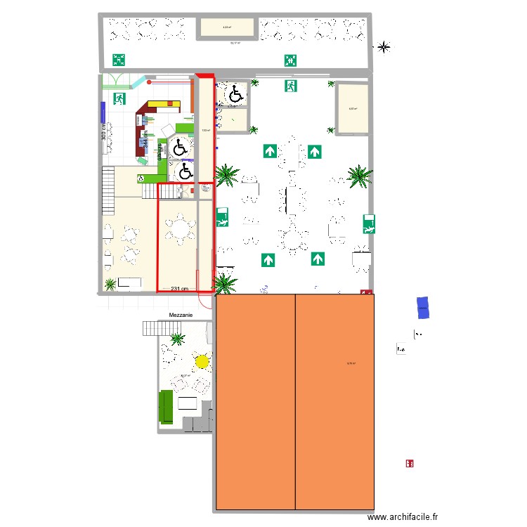 plan installation Mairie 1 NF . Plan de 7 pièces et 119 m2