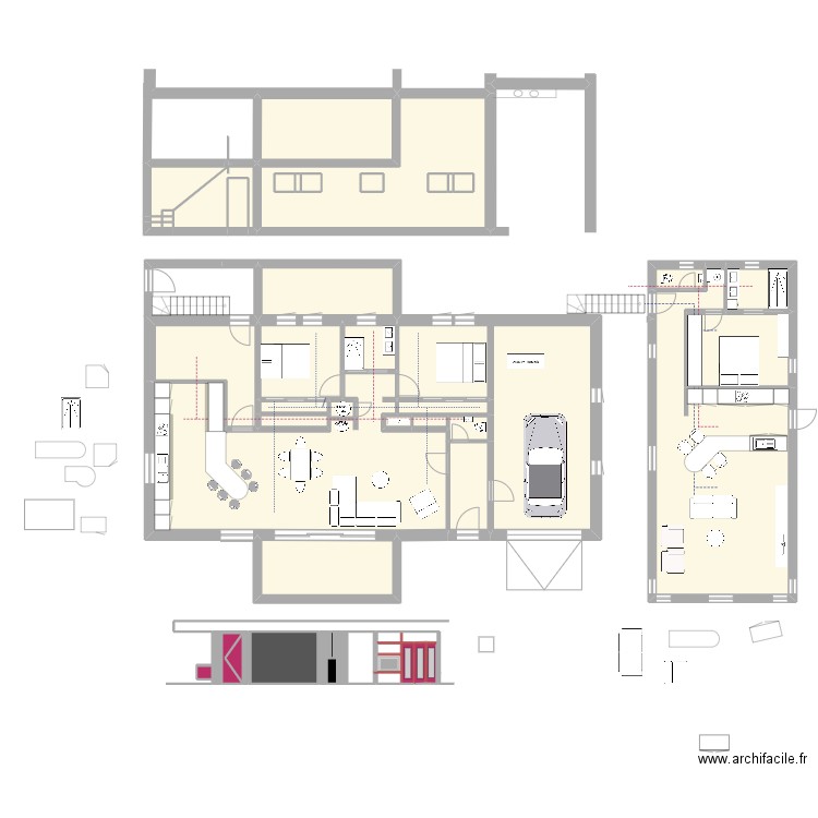 plan divers . Plan de 52 pièces et 298 m2