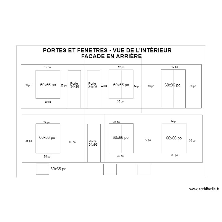 facades arriere1320 f2. Plan de 0 pièce et 0 m2