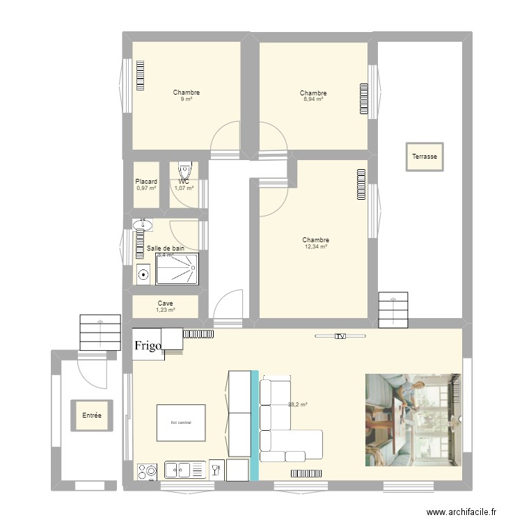 NEW ANGRES. Plan de 10 pièces et 77 m2